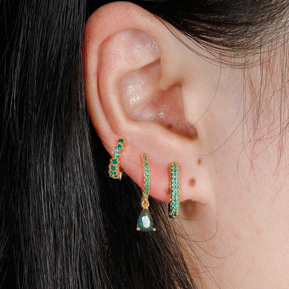 Conjunto Brincos Zircônia Yume