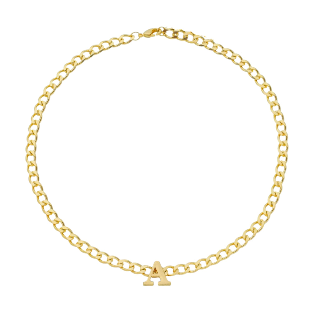 Colar Choker Inicial Corrente Inya