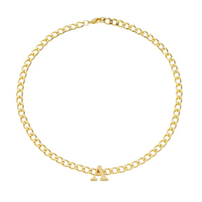 Colar Choker Inicial Corrente Inya