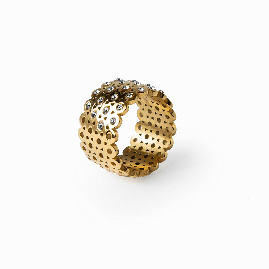 Anel Amalfi Zircônia Olí