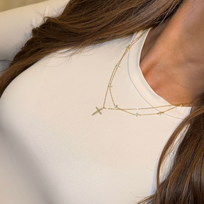 Colar Choker Minimalista Zircônia Olivia