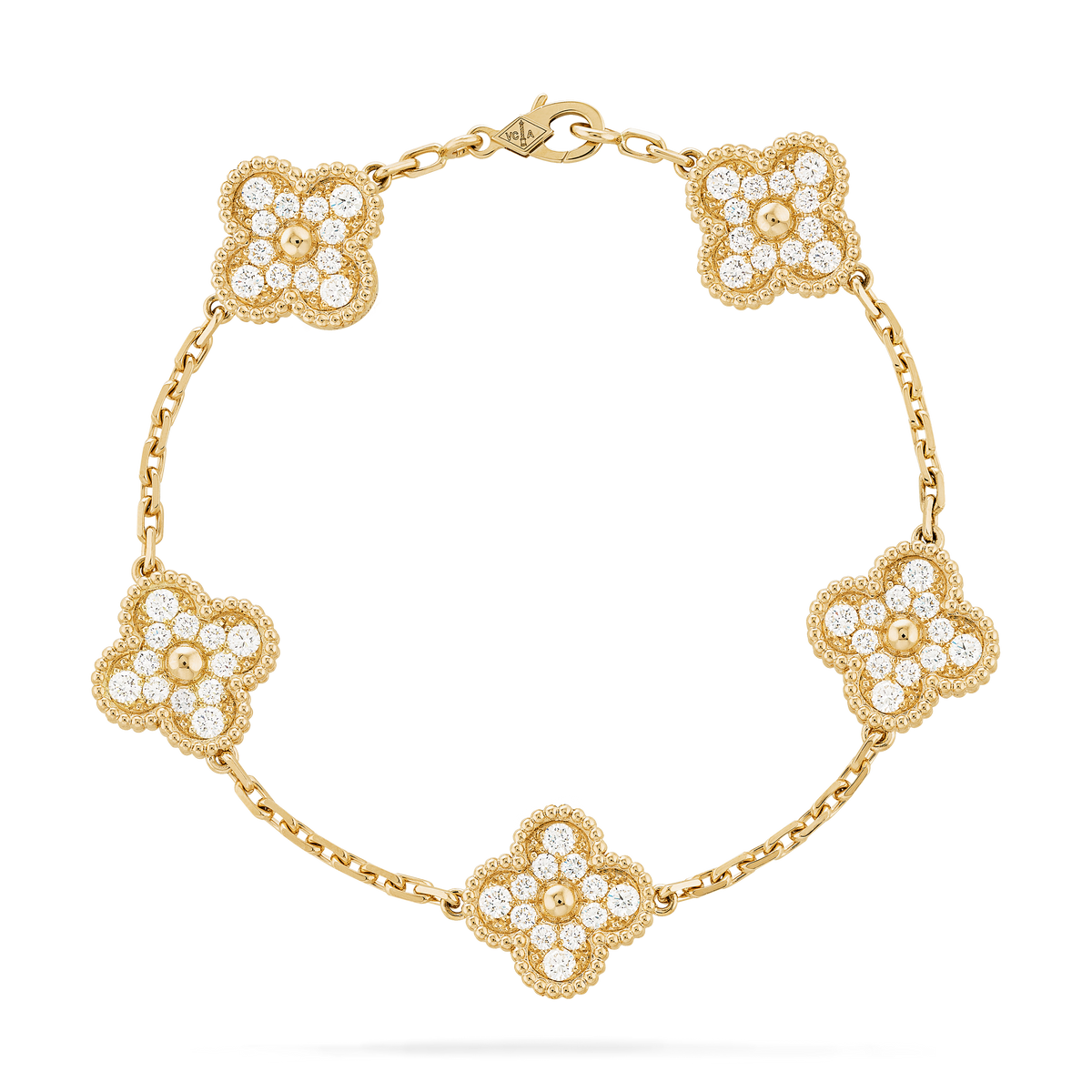 Pulseira Trevo Onix Zircônia Rhina