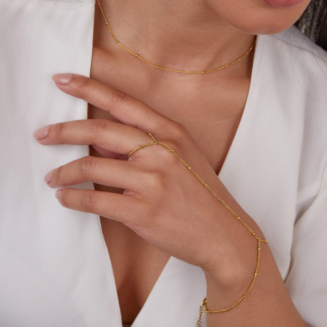 Pulseira Hand Chain Minimalista Lary
