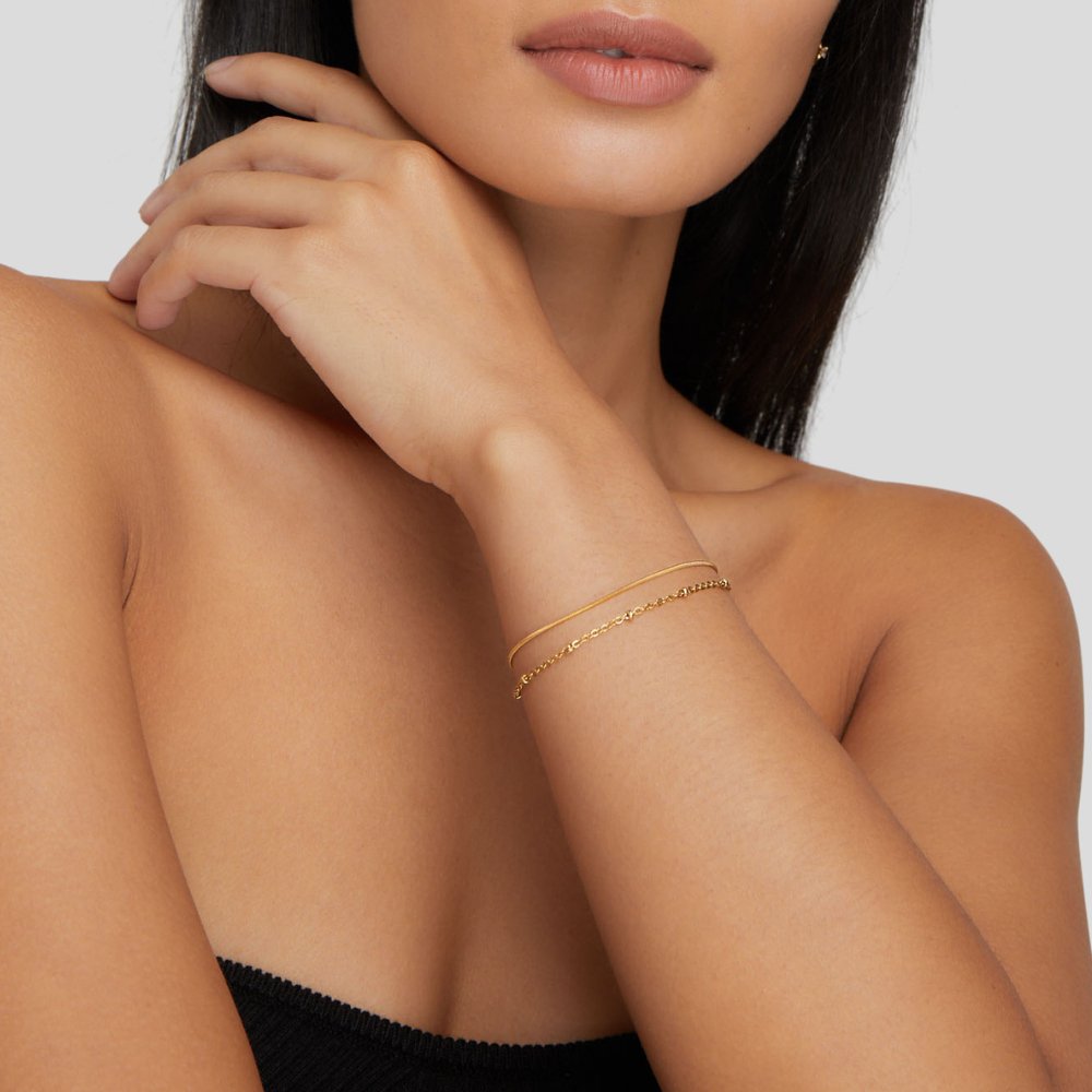 Pulseira Dupla Minimalista Michelly