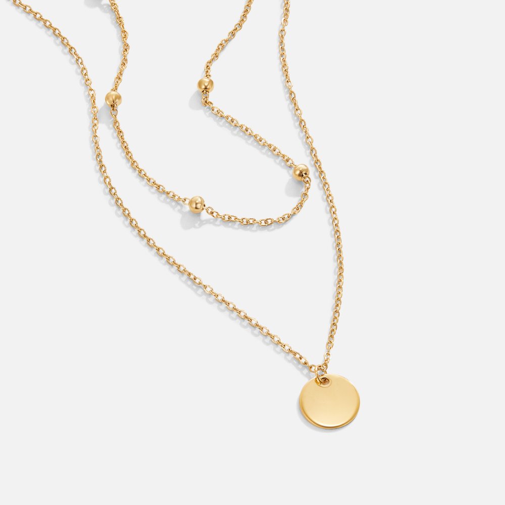 Colar Duplo Medalha Paty
