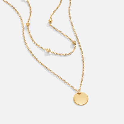 Colar Duplo Medalha Paty