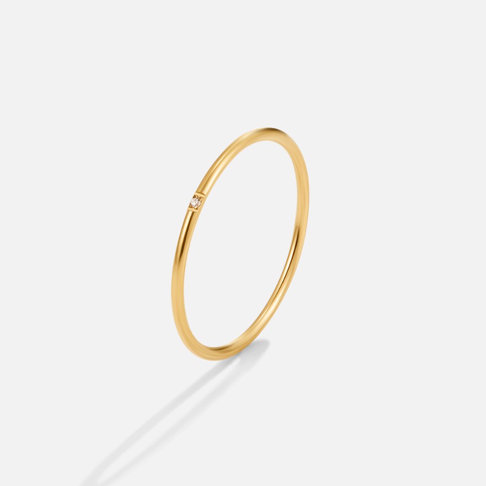 Anel Pontinhos de Zircônia Minimalista Nya