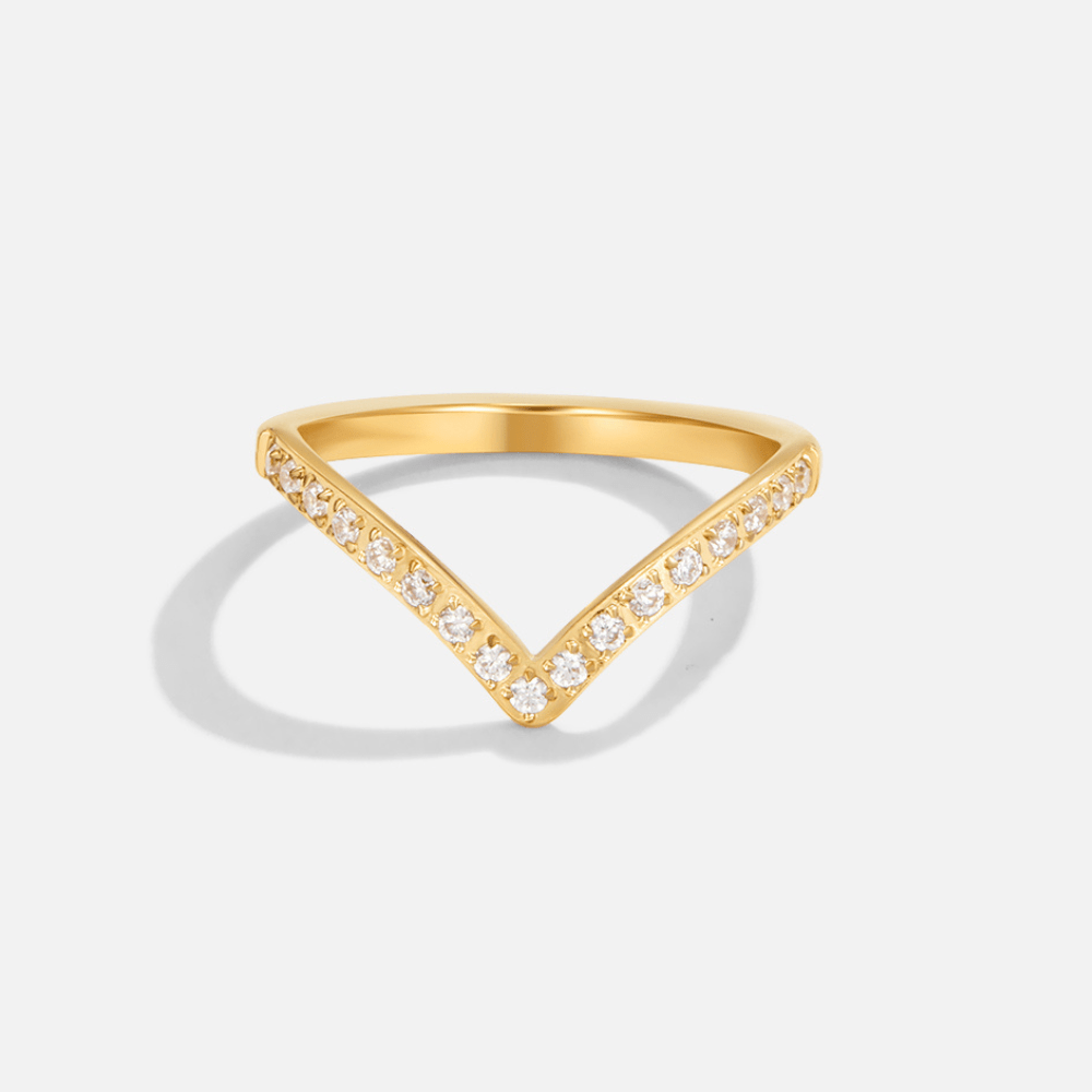 Anel Crown Cristal Auri