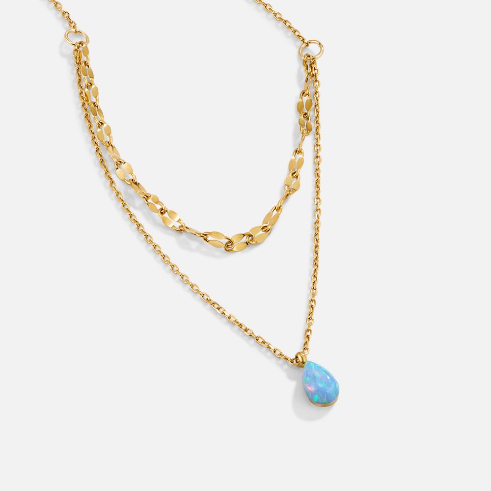Colar Pedra Blue Thaty