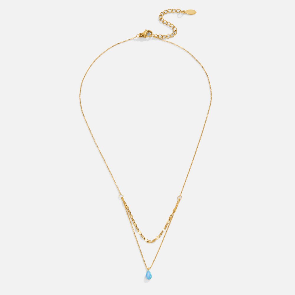 Colar Pedra Blue Thaty