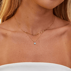 Colar Pedra Blue Thaty