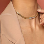 Colar Choker Slim Zircônia Lourdes