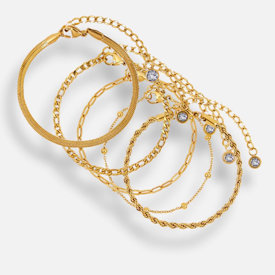 Kit 5 Pulseiras Lady