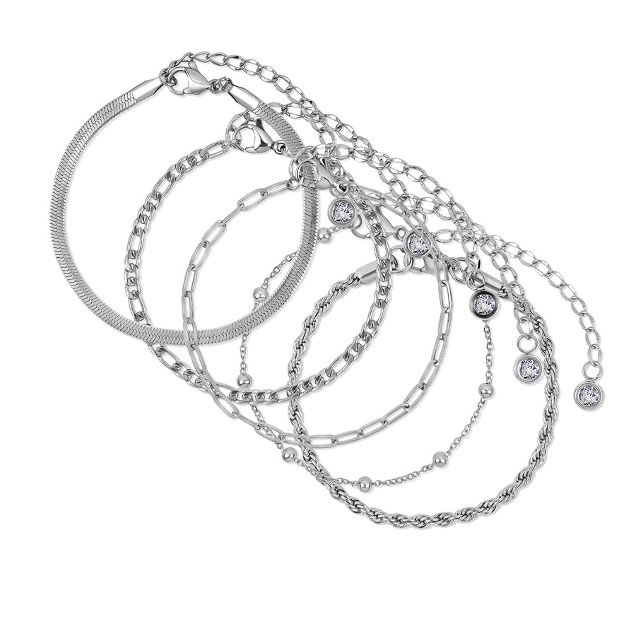 Kit 5 Pulseiras Lady