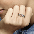 Anel Rosa Disney Bela e a Fera Inspiração Pandora
