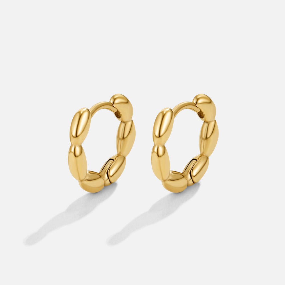 Brincos de Argola Evan Banhado em Ouro 18k
