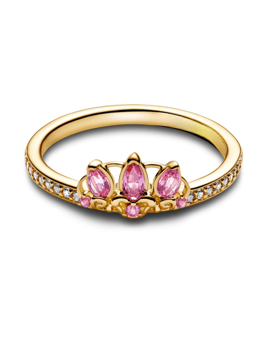 Anel Disney Tiara Rapunzel Inspiração Pandora