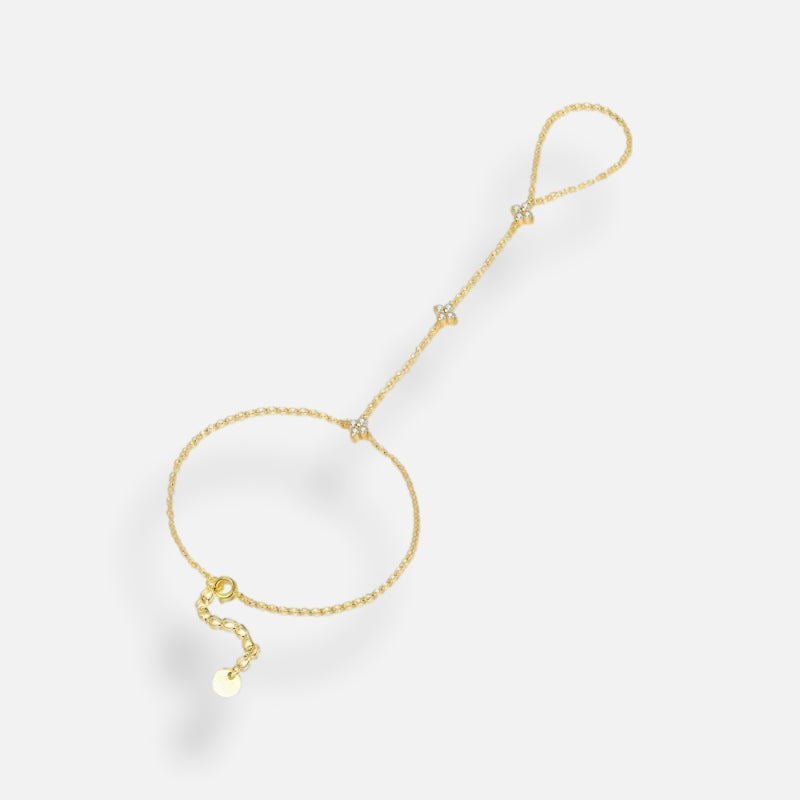 Pulseira de Mão Olivia Banhado em Ouro 18k