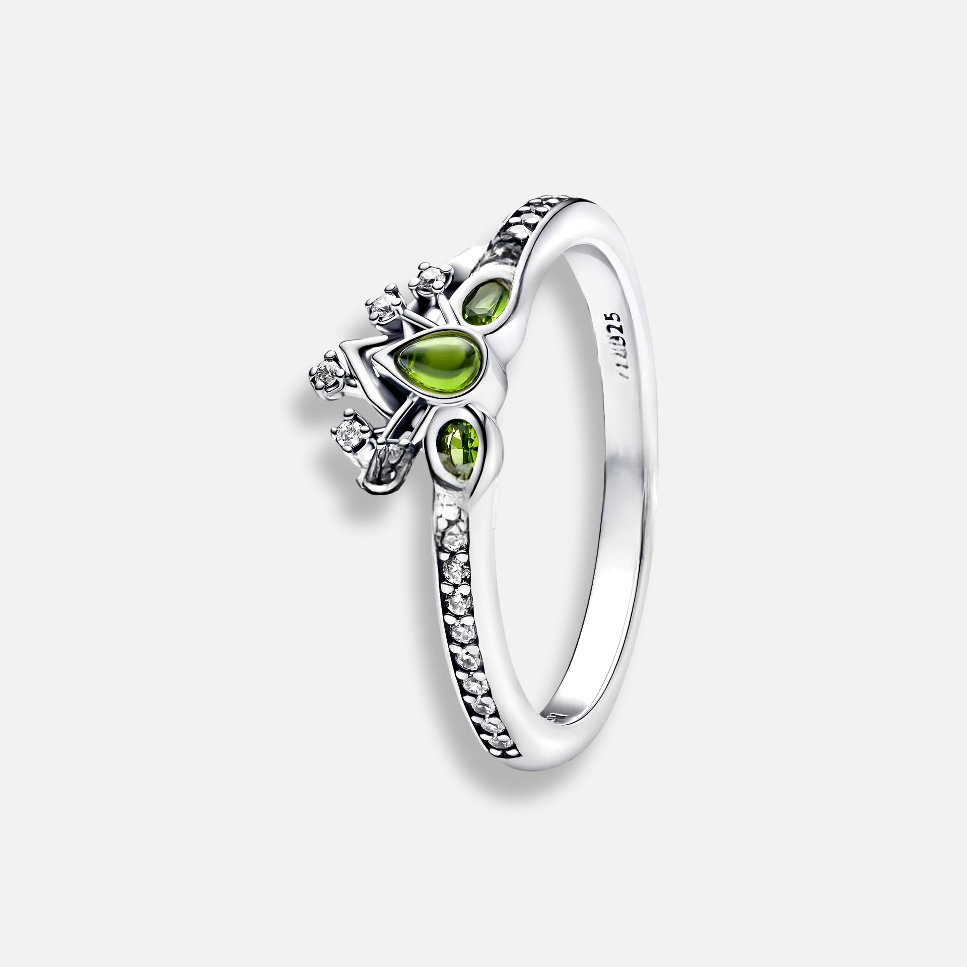 Anel Disney Tiara Tiana Inspiração Pandora