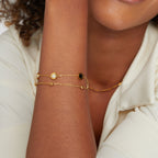 Pulseira Black & White Rita - Auriella Joias