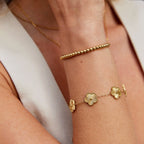 Pulseira Bolinhas Ajustável Niloya - Auriella Joias