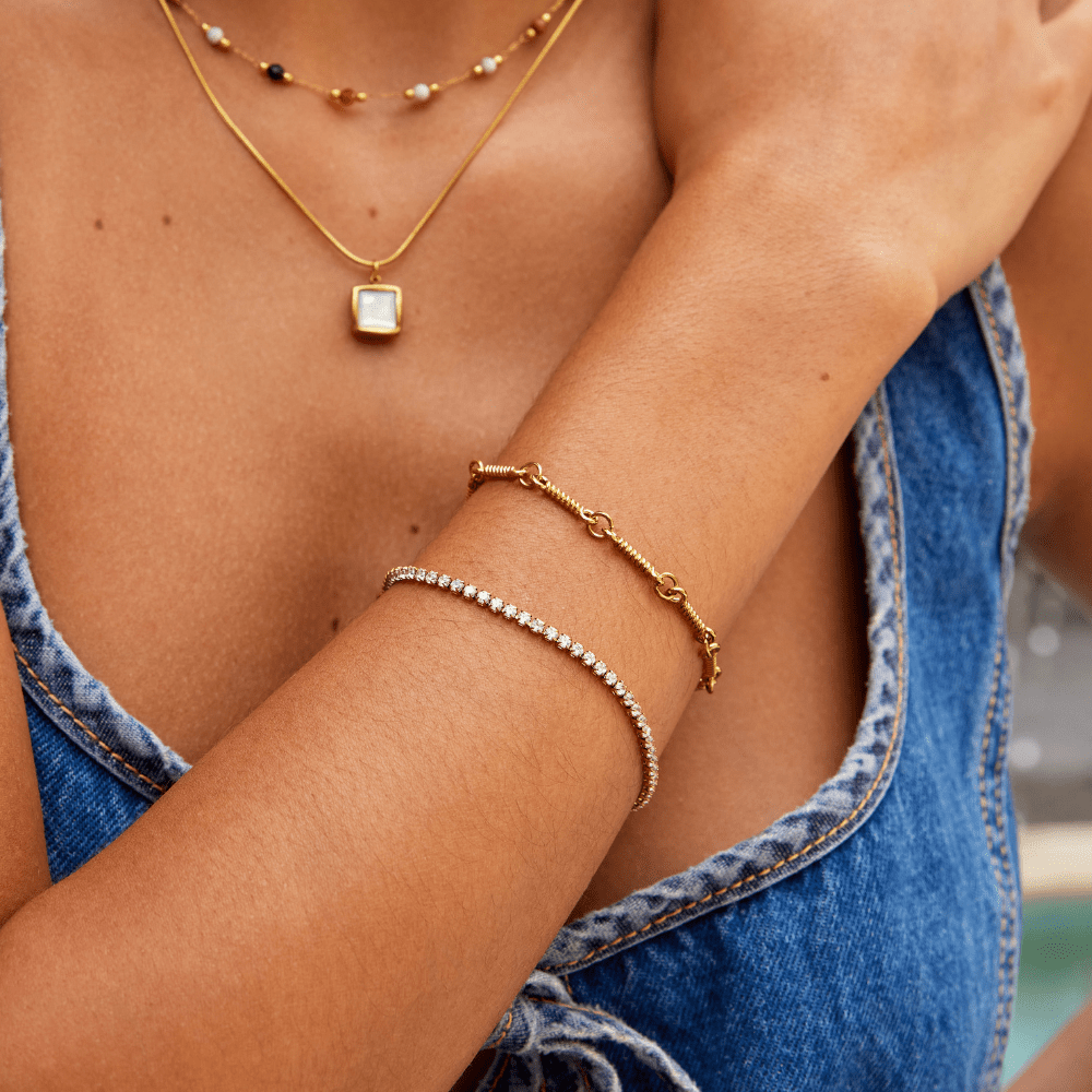 Pulseira Riviera Extensor Líe - Auriella Joias