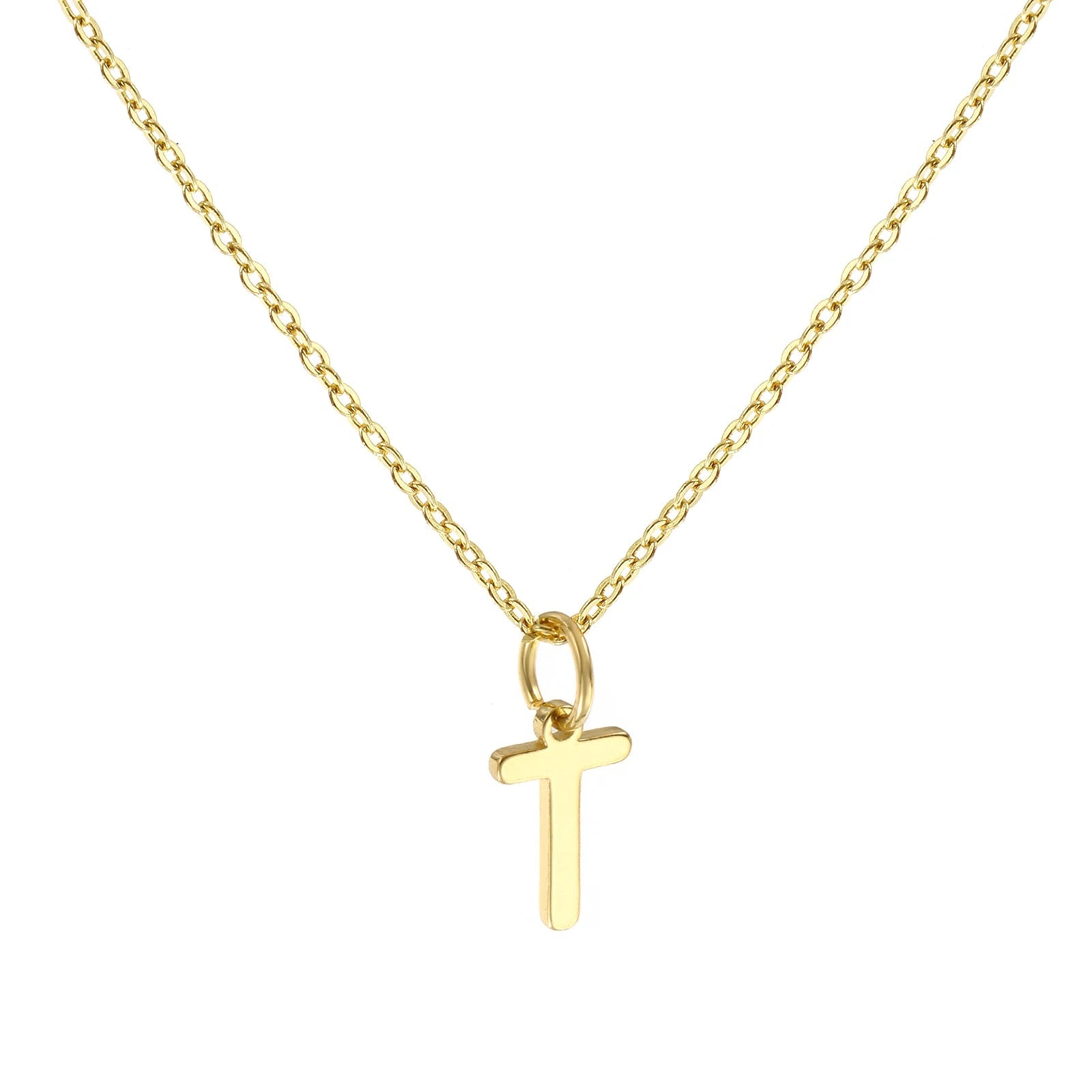 Colar Inicial Clássico Banhado em Ouro 18k