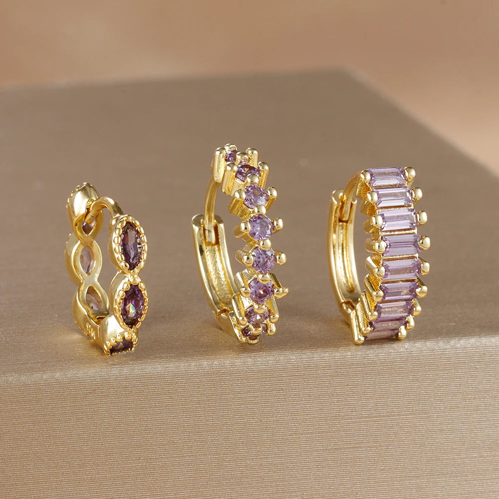 Conjunto Mini Brincos Argola Hana