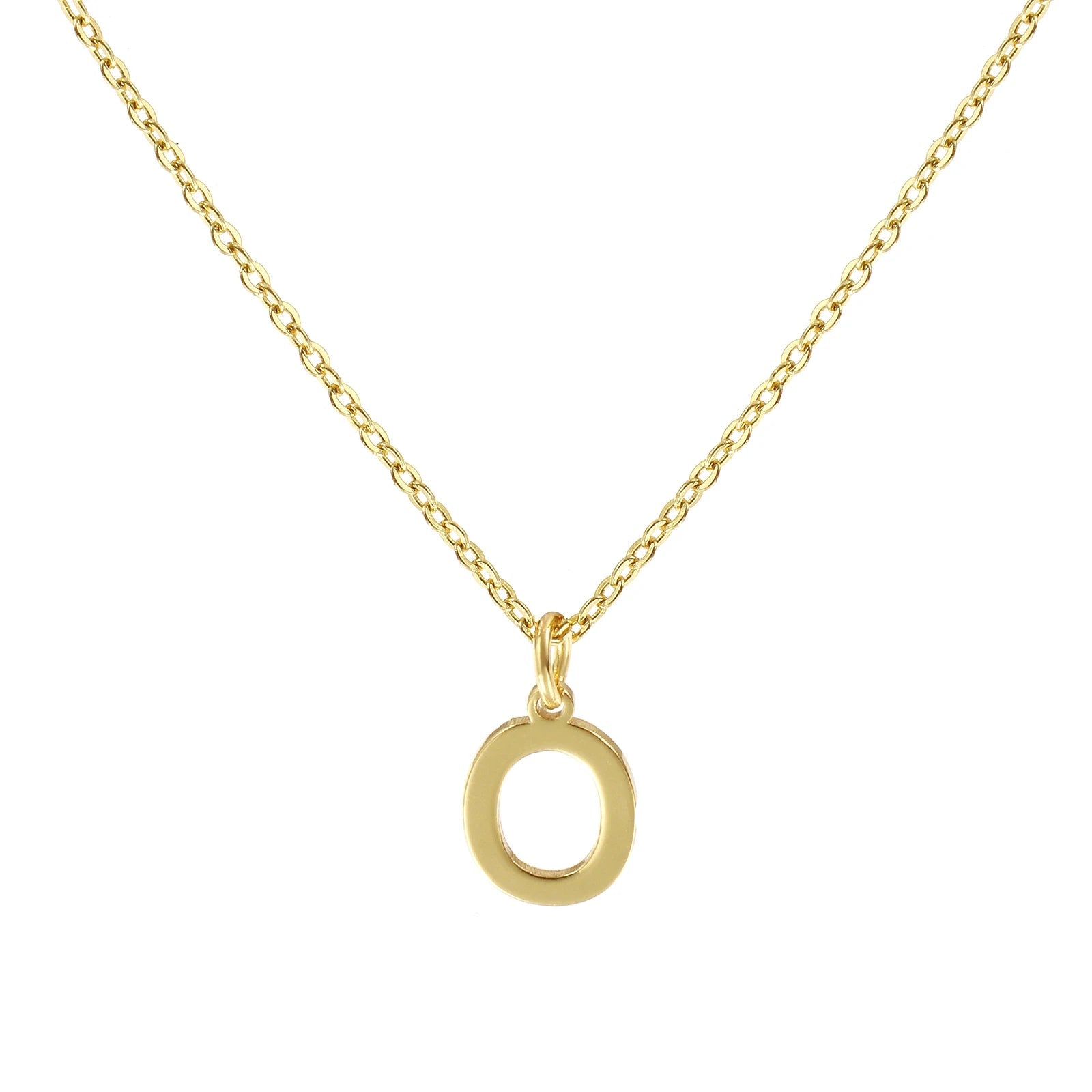 Colar Inicial Clássico Banhado em Ouro 18k