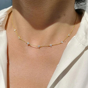 Colar Choker Minimalista Zircônia Olivia