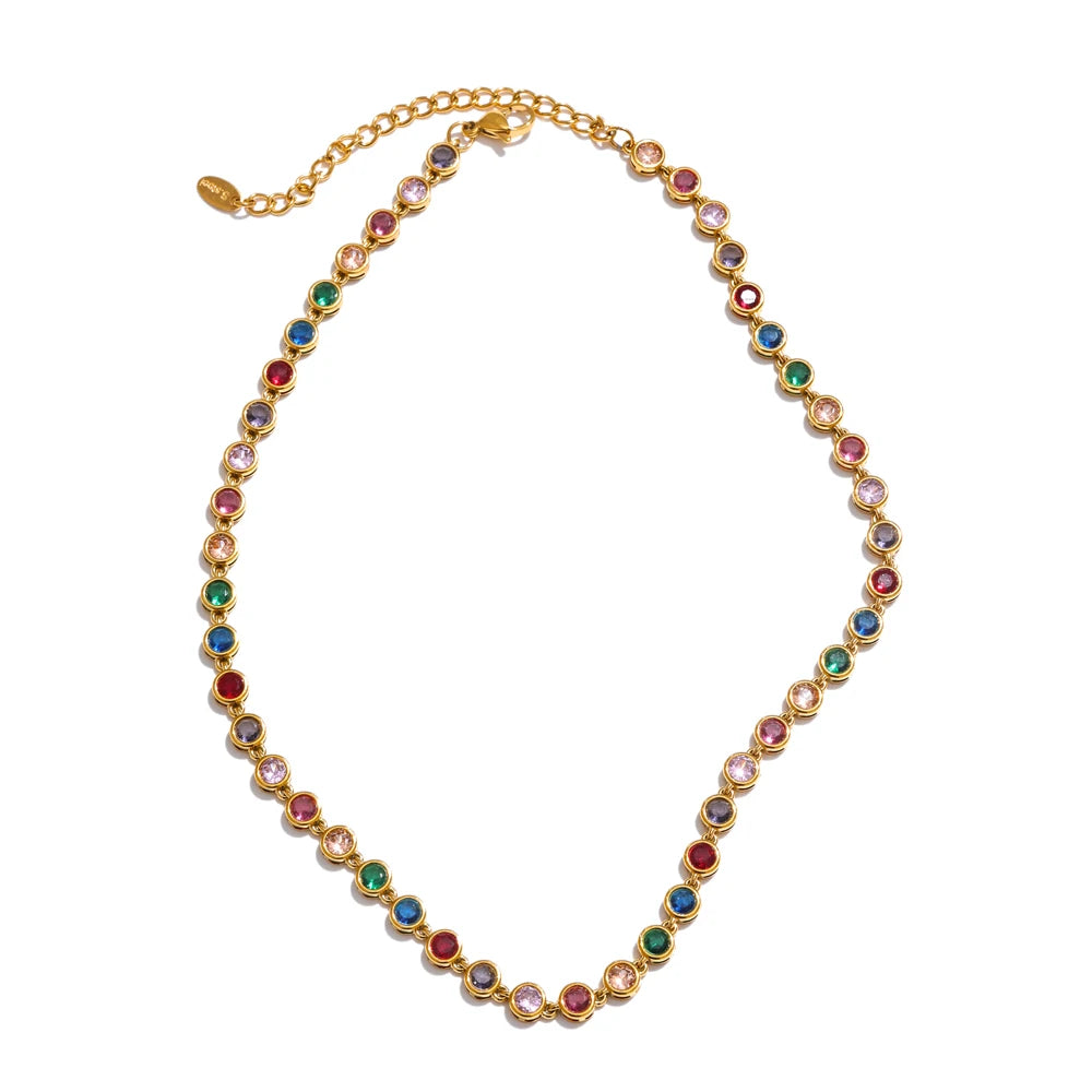 Colar Choker Zircônia Yolin