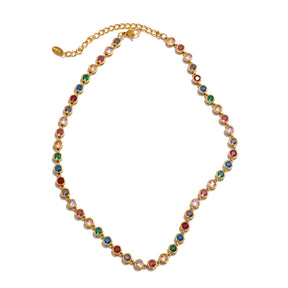 Colar Choker Zircônia Yolin