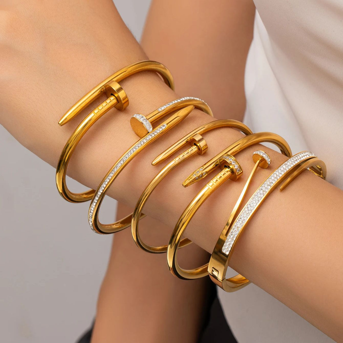 Bracelete Prego Zircônia Ophira