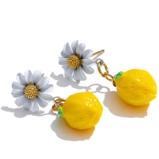 Brinco Lemon Flor Sarah
