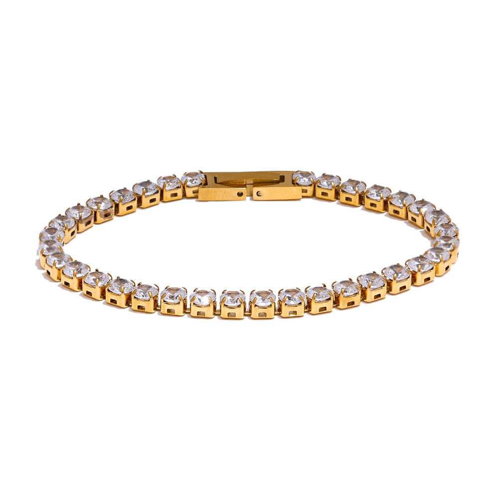 Pulseira Riviera Banhado em Ouro 18k
