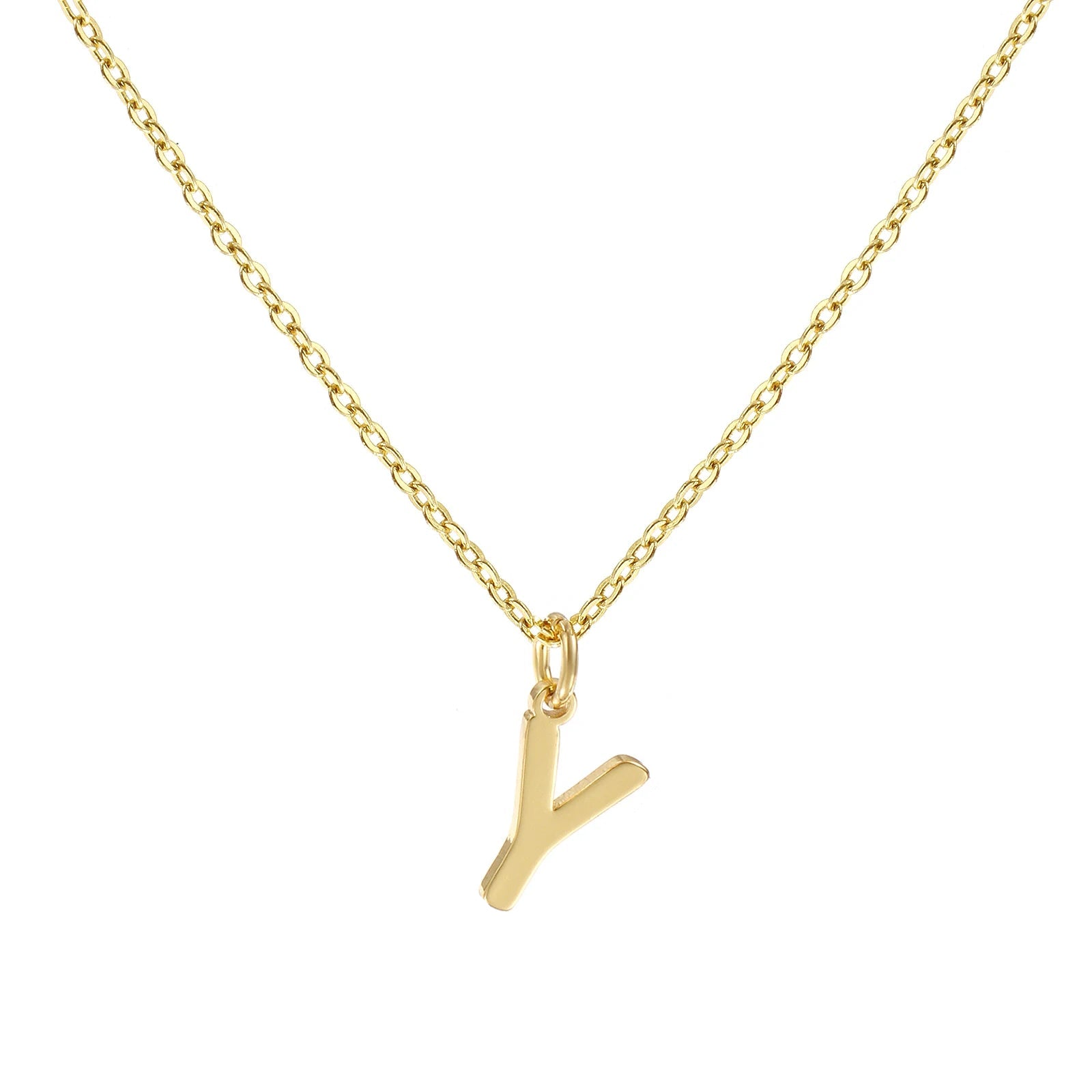 Colar Inicial Clássico Banhado em Ouro 18k