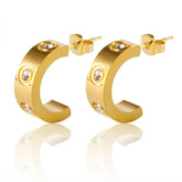 Brinco Inspiração Cartier Zircônia Celine