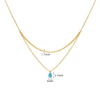 Colar Pedra Blue Thaty