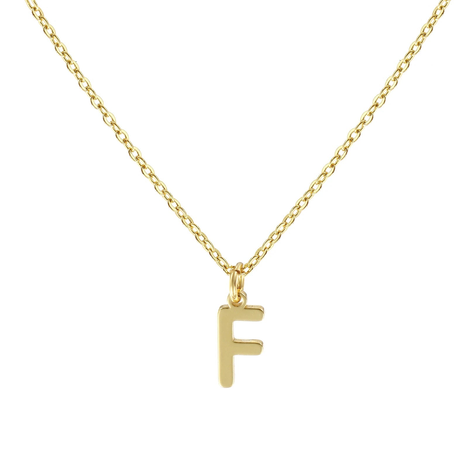 Colar Inicial Clássico Banhado em Ouro 18k