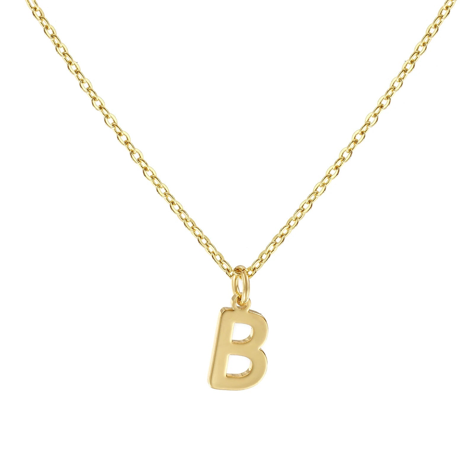 Colar Inicial Clássico Banhado em Ouro 18k