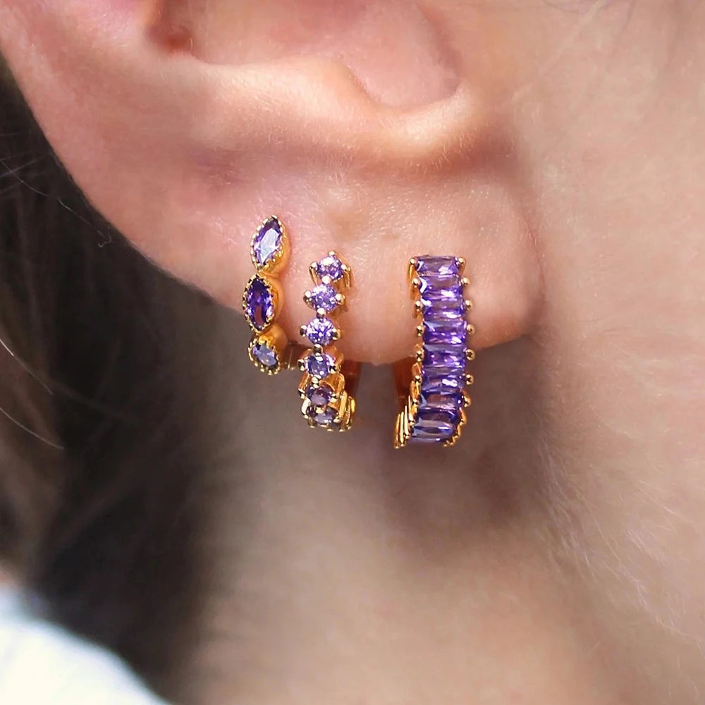 Conjunto Mini Brincos Argola Hana