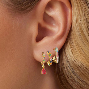 Conjunto Brincos Zircônia Yume