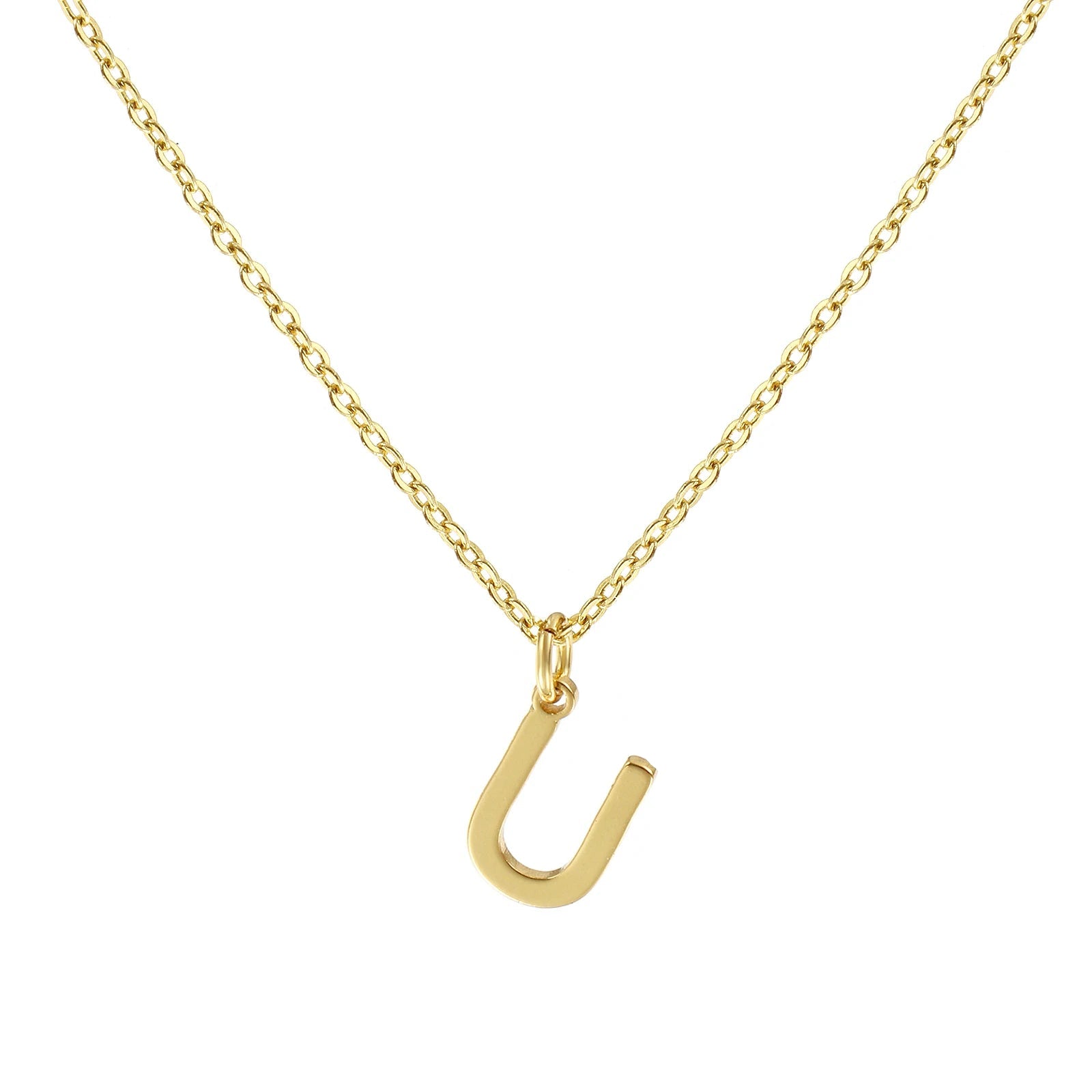 Colar Inicial Clássico Banhado em Ouro 18k