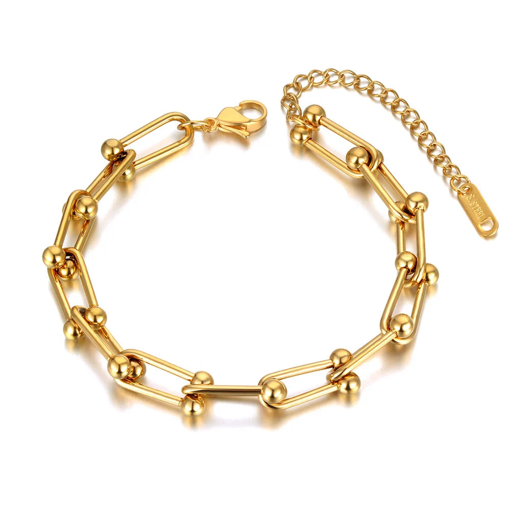 Pulseira de Elos Médios Inspiração Tiffany