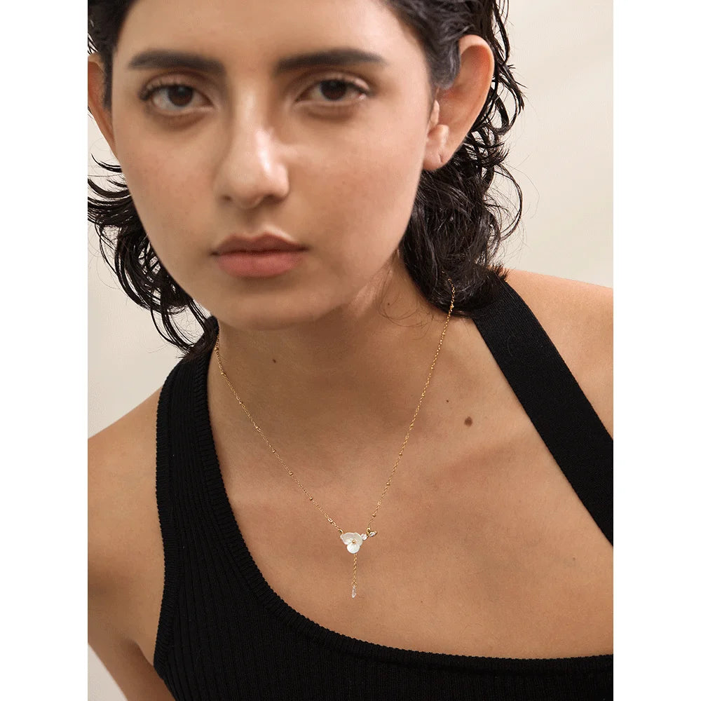 Colar Flor Zircônia Zoe