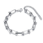 Pulseira de Elos Médios Inspiração Tiffany