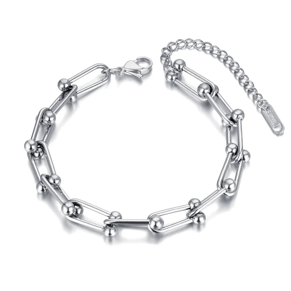 Pulseira de Elos Médios Inspiração Tiffany