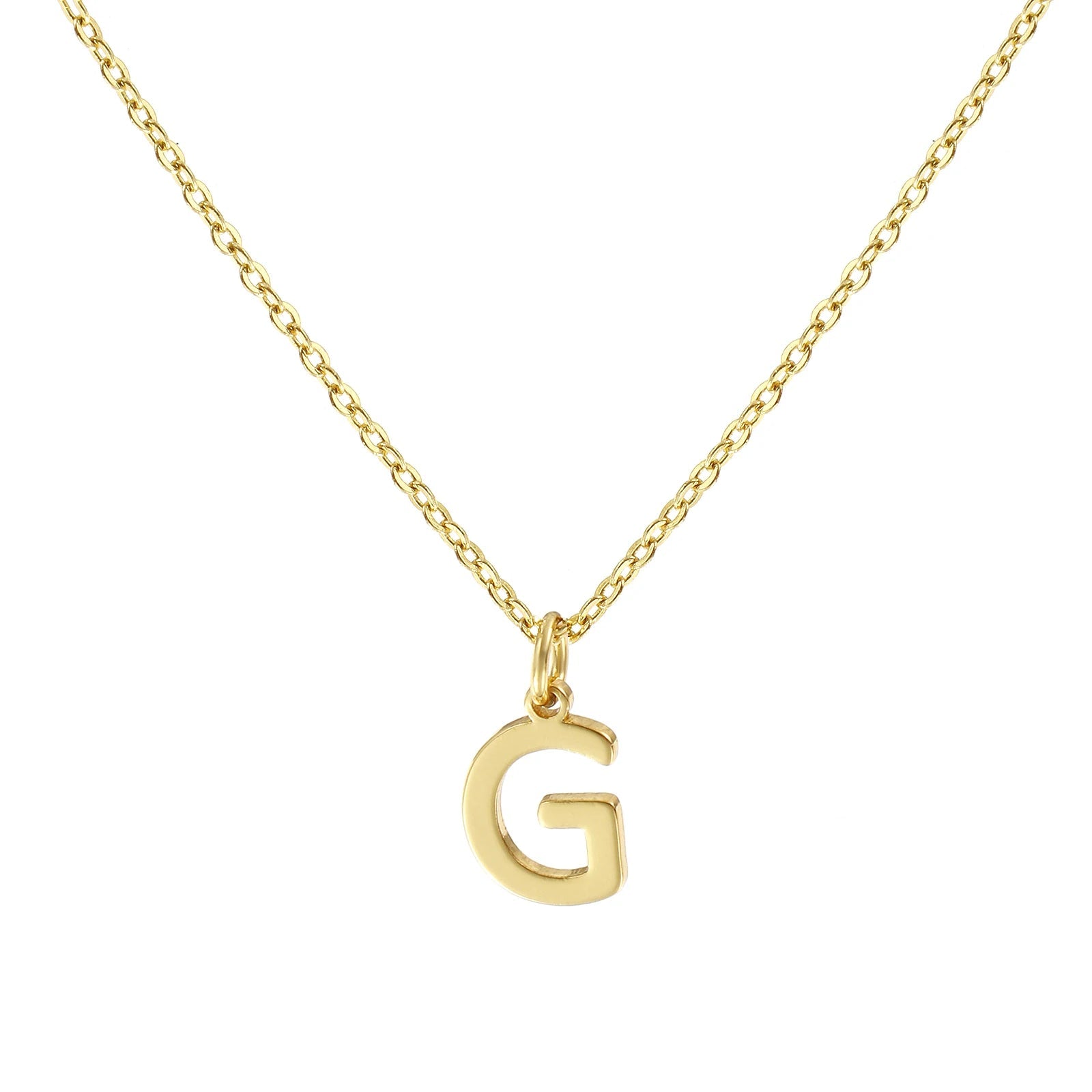 Colar Inicial Clássico Banhado em Ouro 18k