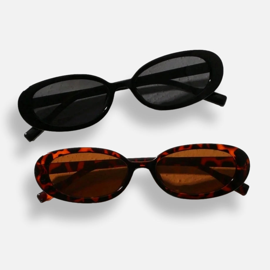 Kit 2 Óculos de Sol Oval Vintage