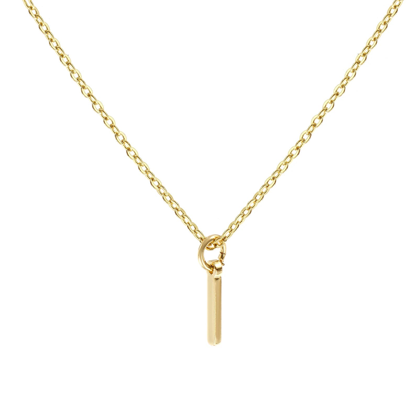 Colar Inicial Clássico Banhado em Ouro 18k